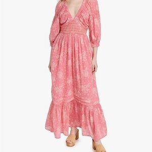 Free People Golden Hour Hot Pink Maxi Dress 🌸